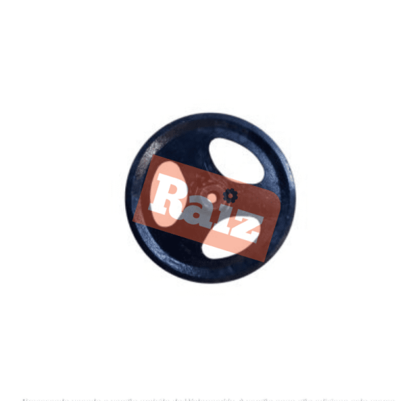 Polia com roda dentada